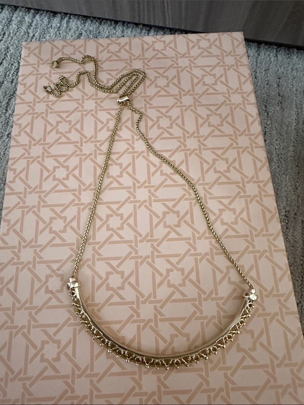 Kendra Scott Gold Crescent Collar Necklace